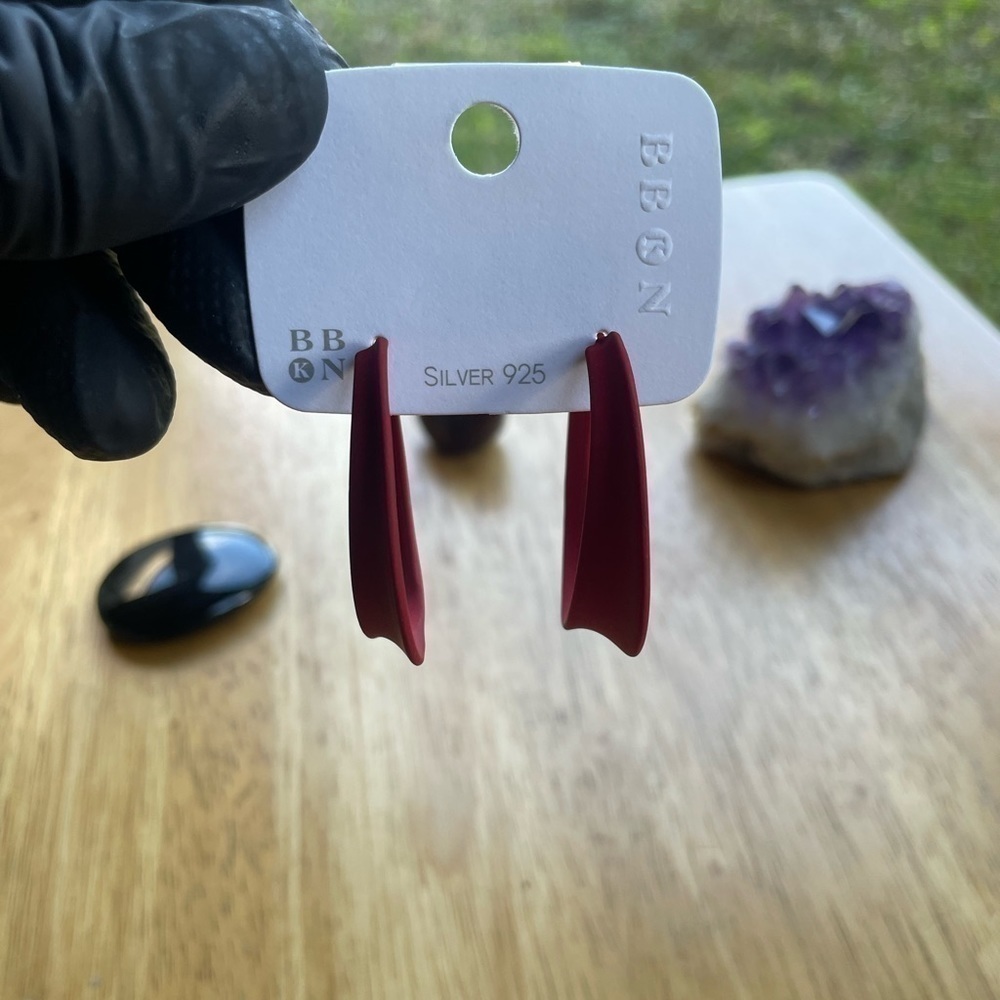BBKN Smooth Matte Hoop Earrings with S925 Posts